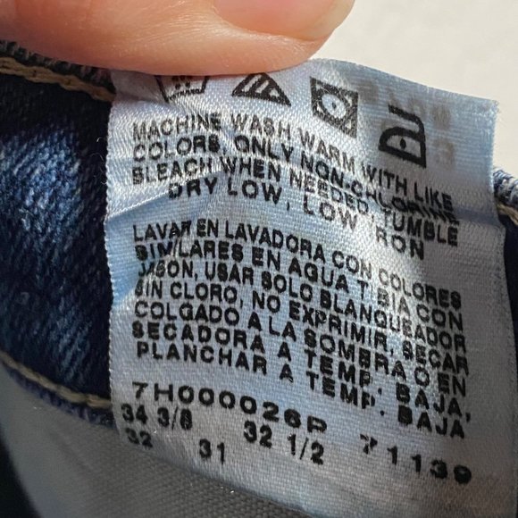 Riders Jeans Womens 10 Classic Straight leg Jeans dark Blue wash denim y2k - Picture 8 of 10